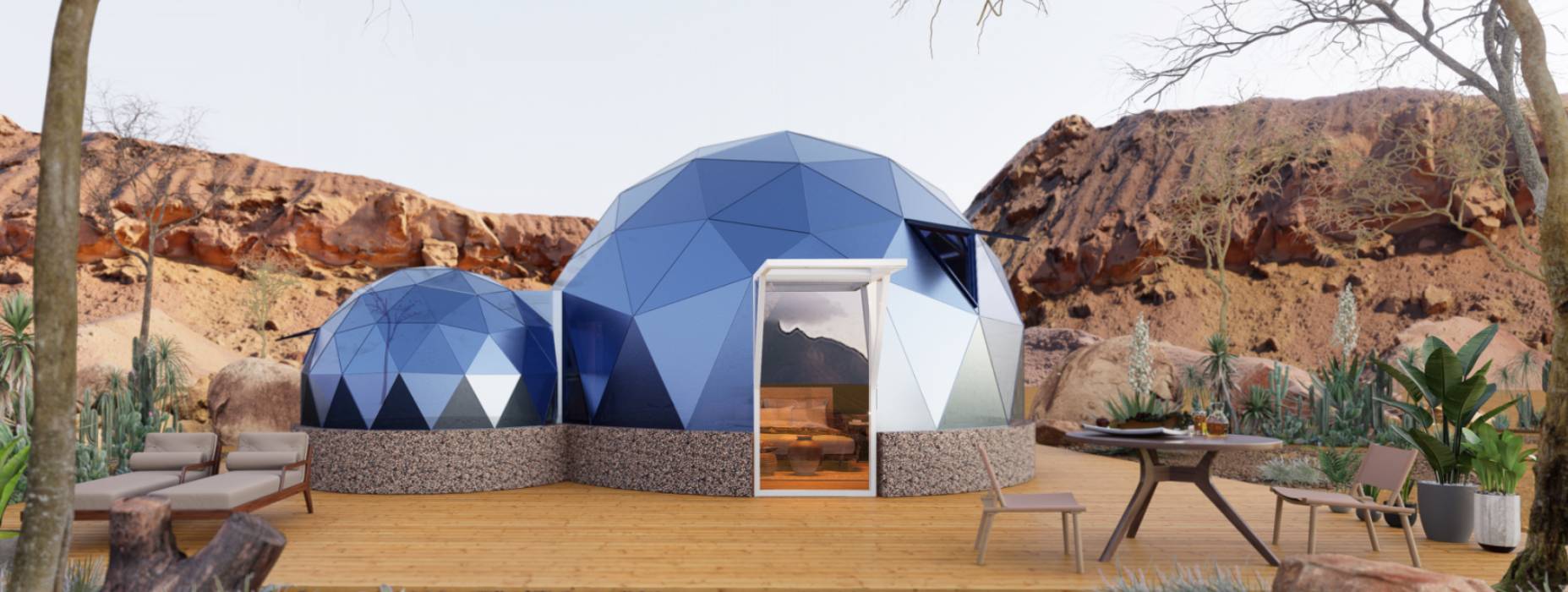 峨山球形智能光伏玻璃星空房